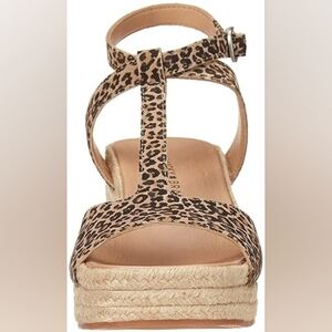 NWOT Valki Wedge Espadrille Platform Sandals (Leopard Print) - Lucky Brand